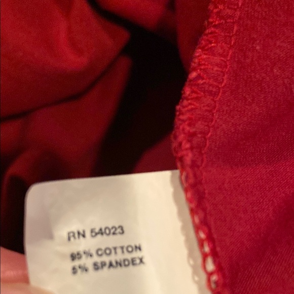 Gap Cotton Red Flower Pattern Sleeveless Tank Top - Picture 13 of 13